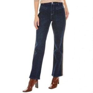 J. Mclaughlin | Rutledge Demi Bootcut Stripe Jeans Dark Blue NWT